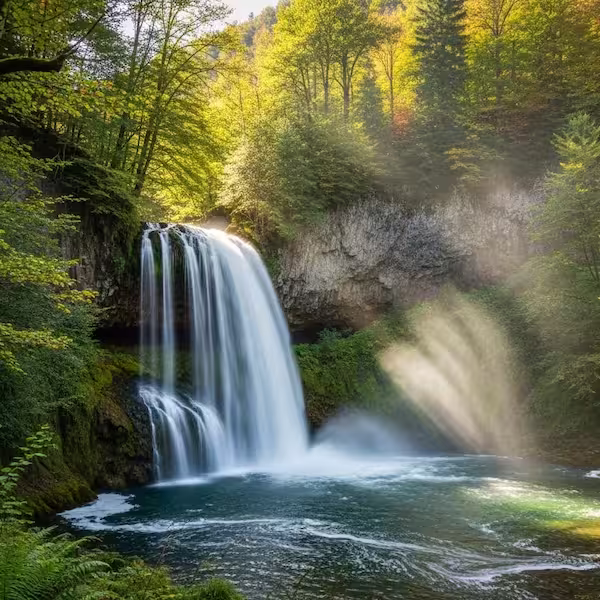 Majestic Waterfall jigsaw puzzle preview