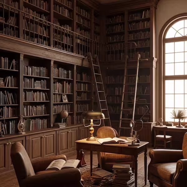 Vintage Library jigsaw puzzle preview